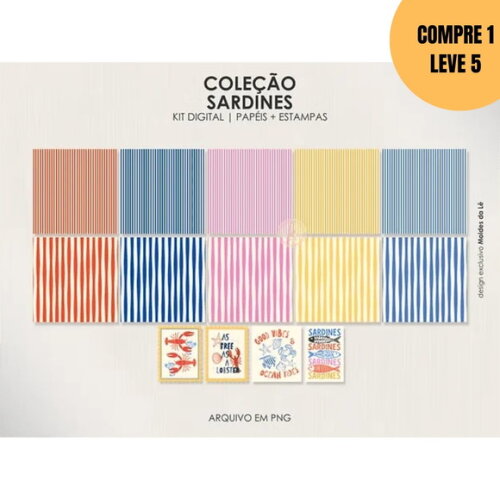 Arquivo Digital Kit Sardines Capas + Divisórias -6139