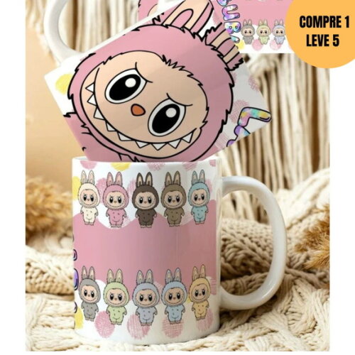 Arquivo Digital Labubu Arte Avulsa Caneca -4294