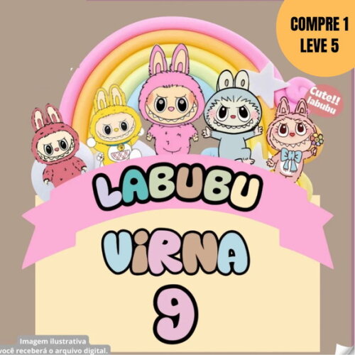 Arquivo Digital Labubu Topo de Bolo -4854