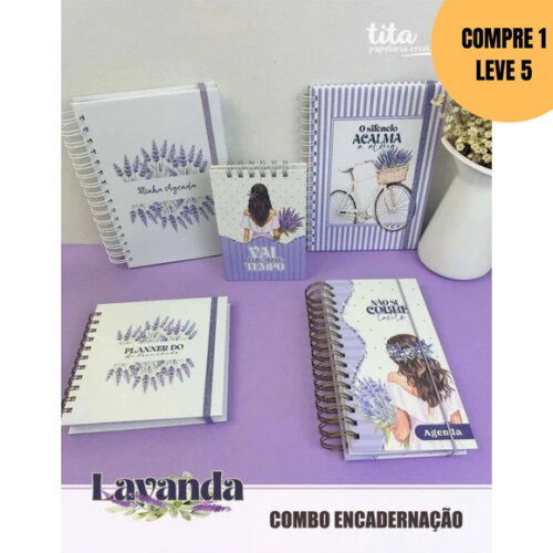 Arquivo Digital Lavanda Combo Encadernação -6068