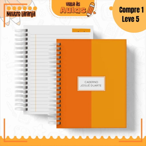 Arquivo Digital Laranja Kit Escolar 2025 -1688