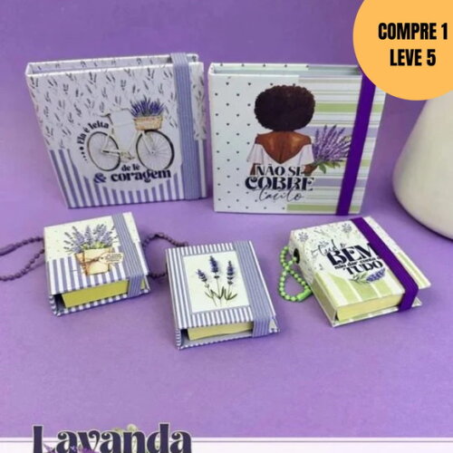 Arquivo Digital Lavanda Kit Postits -6069