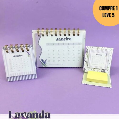 Arquivo Digital Lavanda Trio Calendários -6067