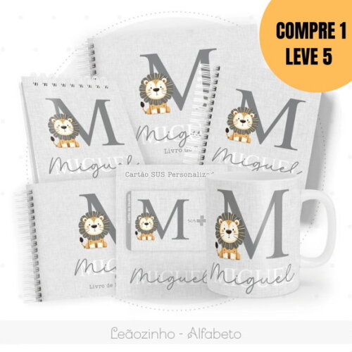 Arquivo Digital Leãozinho Alfabeto Kit Maternidade -5498