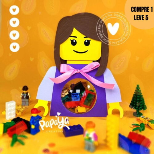 Arquivo Digital Lego Gril Porta Bombom -3487