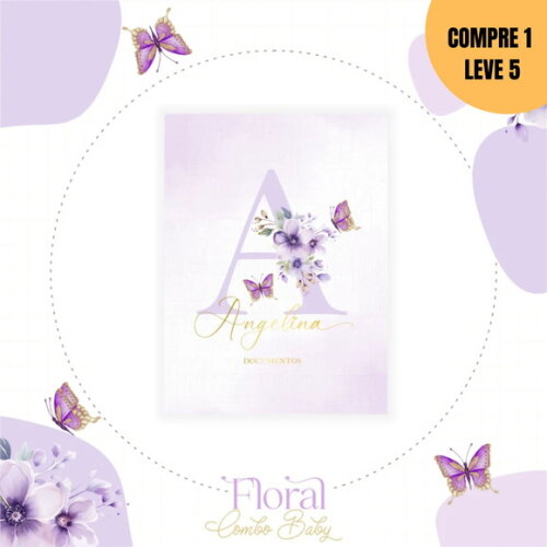 Arquivo Digital Letra Floral Kit Maternidade -1946