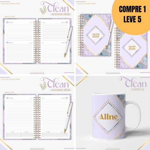 Arquivo Digital Lilac Basic Coleção Basic Clean 2026 -4779