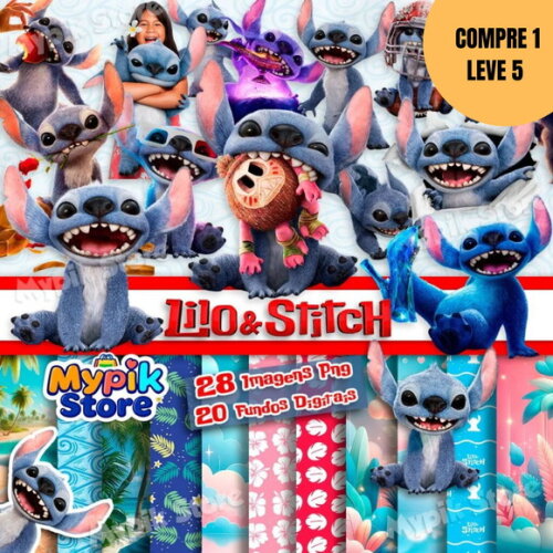Arquivo Digital Lilo e Stitch Kit Digital -4279