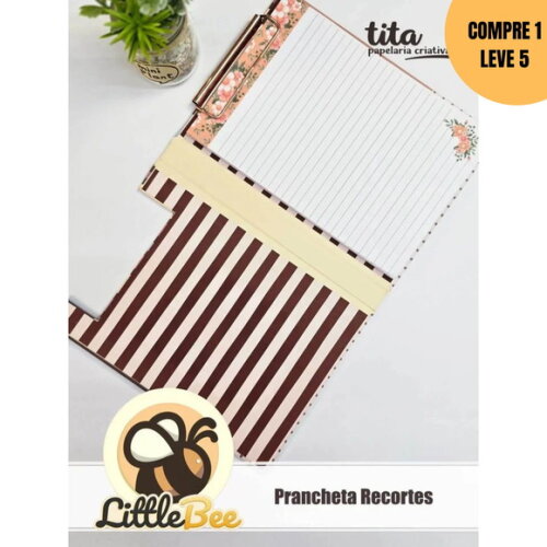 Arquivo Digital Little Bee Prancheta Recortes -3669