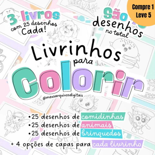 Arquivo Digital Livrinhos de Colorir -1253