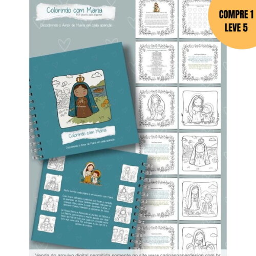 Arquivo Digital Livro de Colorir Colorindo com Maria -3554