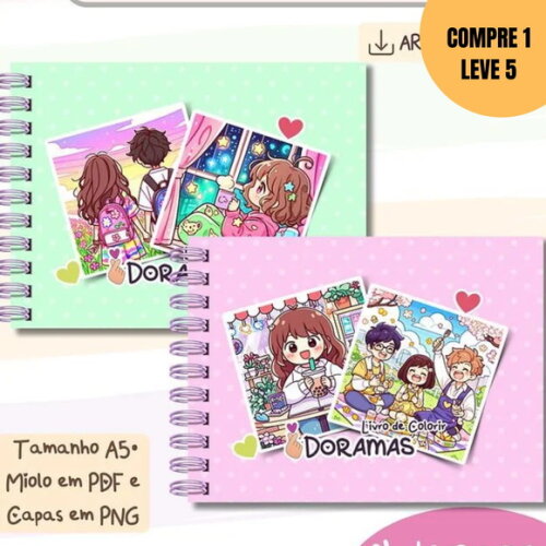 Arquivo Digital Livro de Colorir Colorindo Doramas -1643