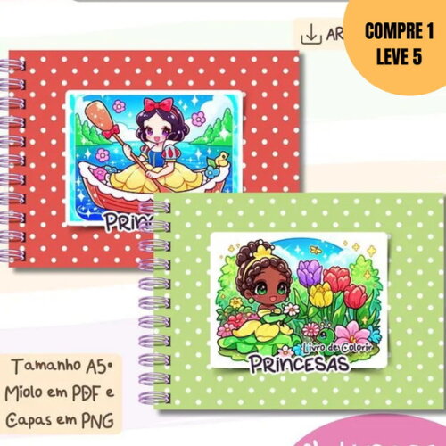 Arquivo Digital Livro de Colorir Colorindo Princesas -1642