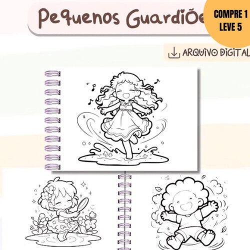 Arquivo Digital Livro de Colorir Pequenos Guardiões -3653