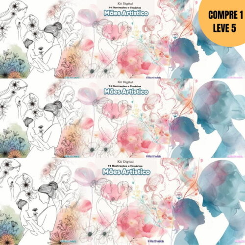 Arquivo Digital Mães Artístico Kit Digital -3171