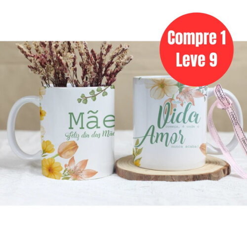 Arquivo Digital Mamãe Floral Artes para Caneca -6948