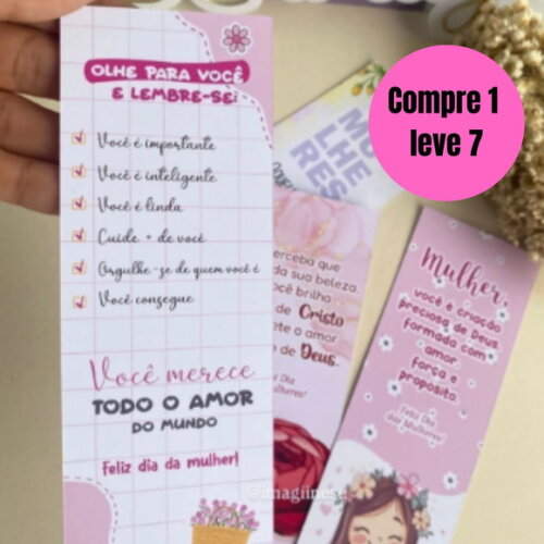 Arquivo Digital Marcador de Páginas Dia das Mulheres -6520