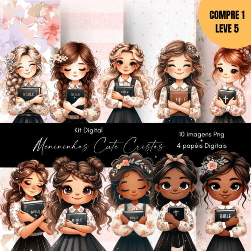 Arquivo Digital Meninas Cristãs Kit Digital -2766