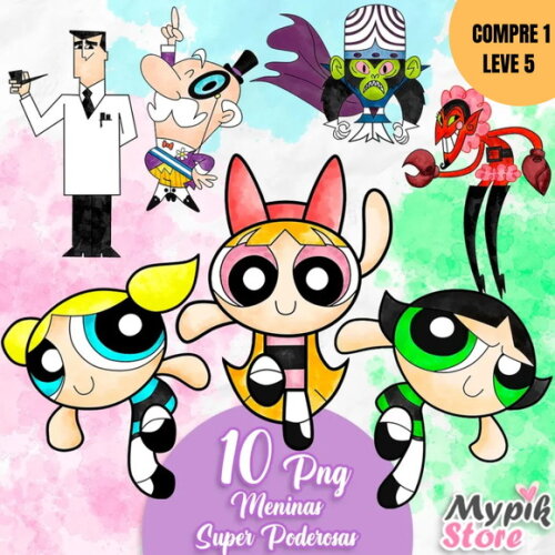 Arquivo Digital Meninas Superpoderosas Kit Digital -3233