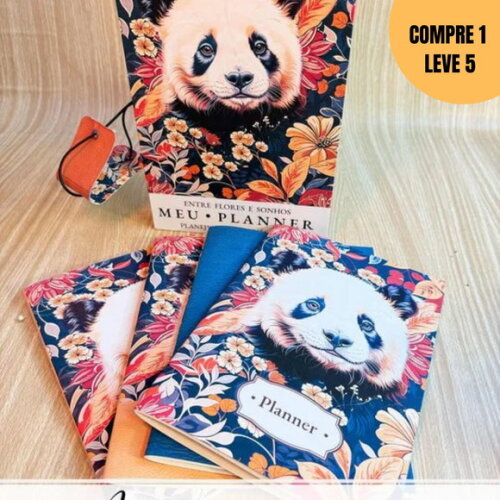 Arquivo Digital Midori Rígido Trimestral Panda -2153