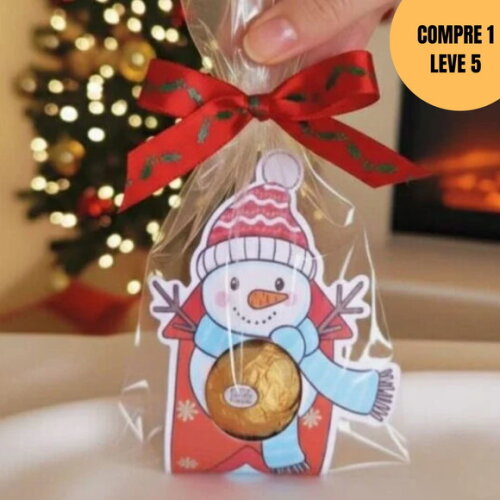 Arquivo Digital Mimo para Bombom Boneco de Neve -6027