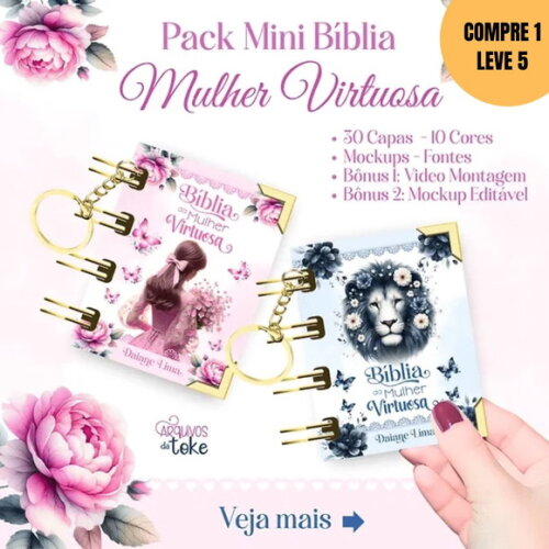 Arquivo Digital Mini Bíblia Mulher Virtuosa -4027