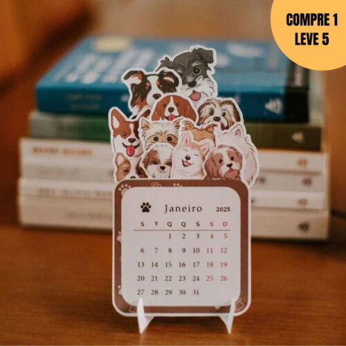 Arquivo Digital Mini Calendário Pet 2025 -1540