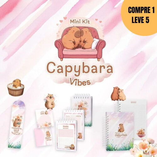 Arquivo Digital Mini Kit Capybara Vibes -4635