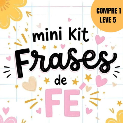 Arquivo Digital Mini Kit Frases de Fé -5497