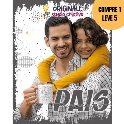 Arquivo Digital Mini Pack Dia dos Pais Minimalista -4756