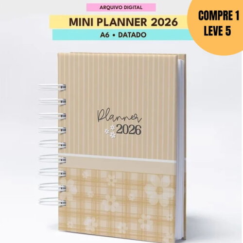 Arquivo Digital Mini Planner 2026 A6 -4677