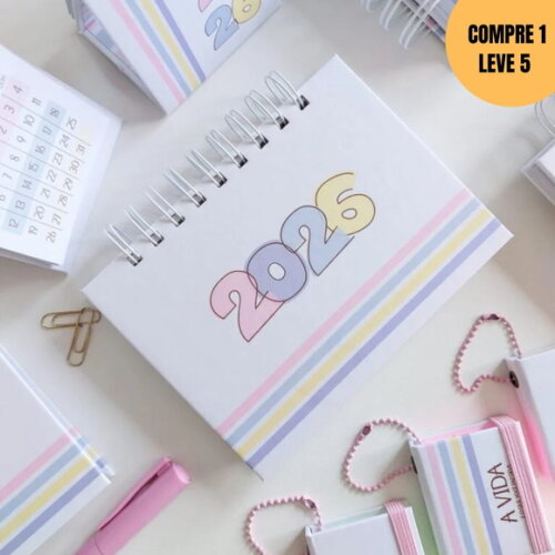 Arquivo Digital Mini Planner Linha Collors 2026 -4357