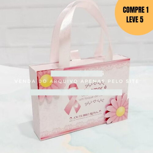 Arquivo Digital Mini Sacolinha Kit Kat Outubro Rosa -5279