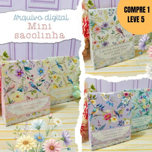 Arquivo Digital Mini Sacolinha com Aba -4588