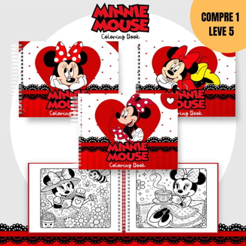 Arquivo Digital Minnie Livro de Colorir -1765