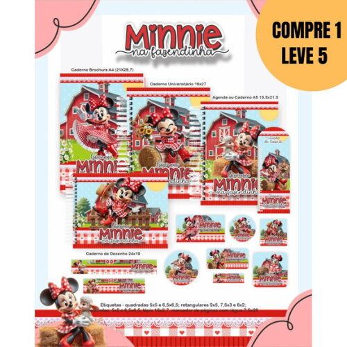 Arquivo Digital Minnie Fazendinha Escolar -5444