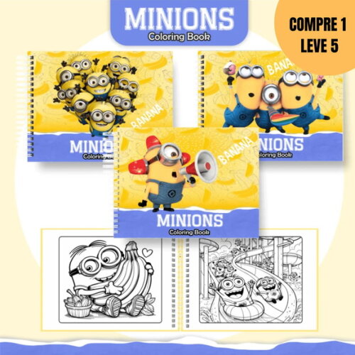 Arquivo Digital Minnions Livro de Colorir -1775