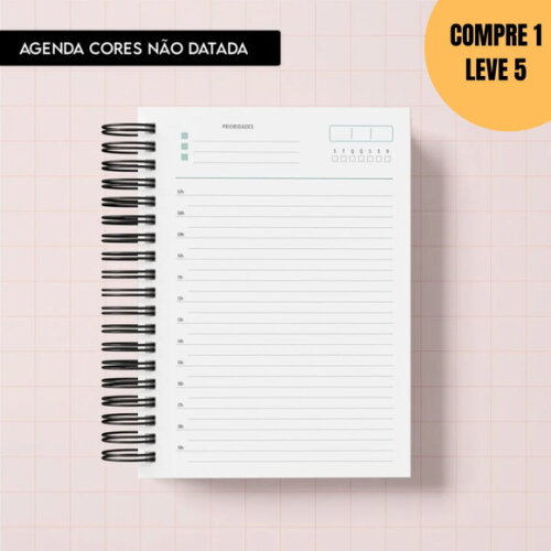 Arquivo Digital Miolo Agenda Cores Não Datada -5692