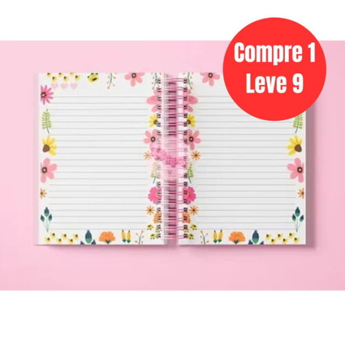 Arquivo Digital Miolo Caderno Flowers -6921