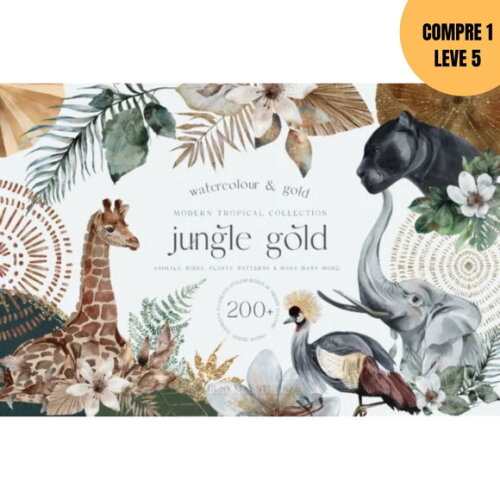 Arquivo Digital Moderno Tropical Kit Digital -4249