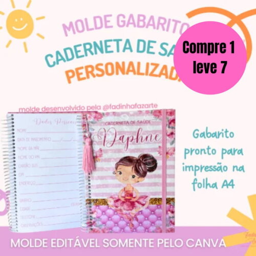 Arquivo Digital Molde Gabarito Caderneta de Saúde -6637