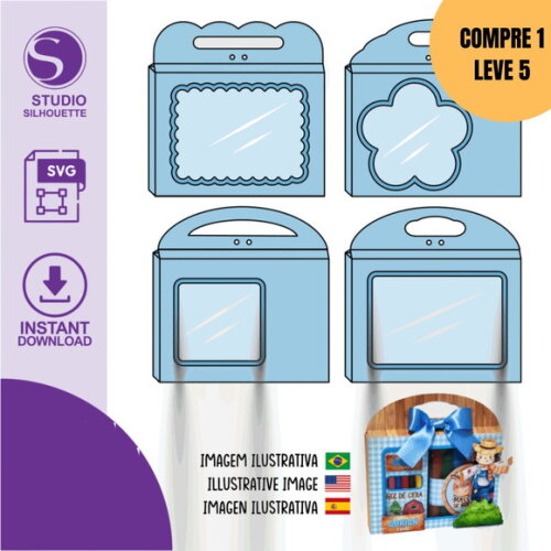 Arquivo Digital Molde Maletinha Kit Diversão -5123