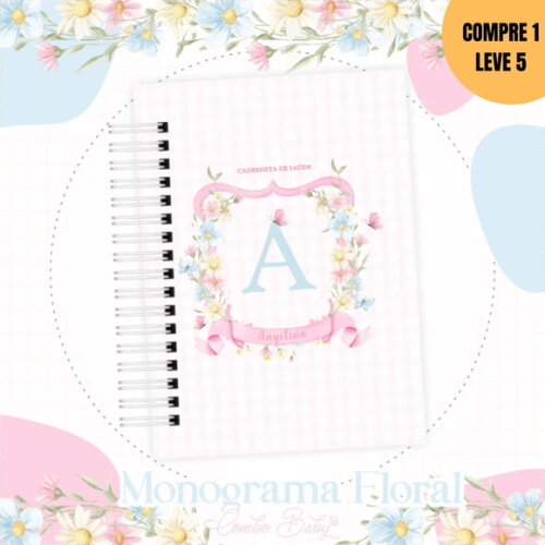 Arquivo Digital Monograma Floral Coletiva Luxo -3928