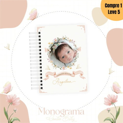 Arquivo Digital Monograma Foto Livro do Bebê -1301