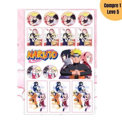 Arquivo Digital Naruto Menina Kit Escolar 2025 -1208