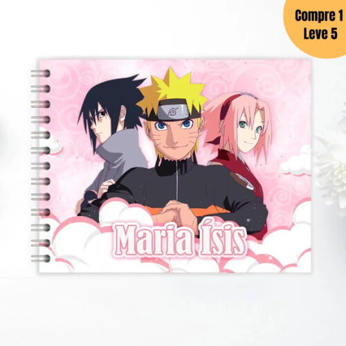 Arquivo Digital Naruto Menina Kit Escolar 2025 -1208