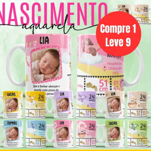 Arquivo Digital Nascimento em Aquarela Artes Canecas -6772