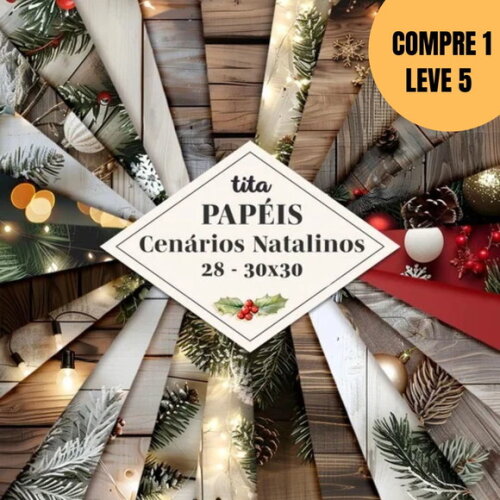 Arquivo Digital Natal de Luz 2025 Combo Papéis 02 -5585