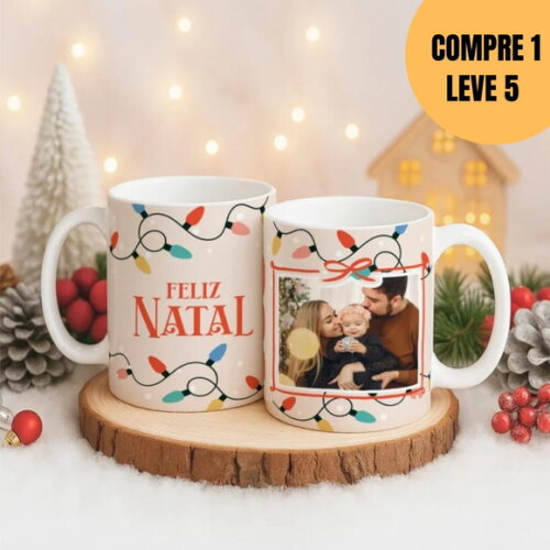 Arquivo Digital Natal V7 com Foto Artes para Canecas -5576