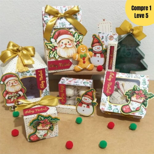 Arquivo Digital Natal Vintage Kit Festa Pronta -440